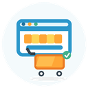 Ícone de e-commerce integrado ao SI14